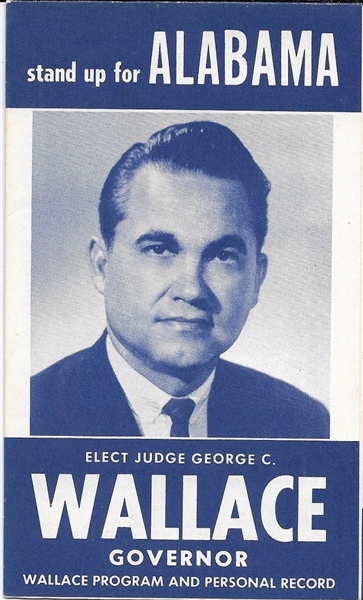 Judge George Wallace for Governor Pamphlet