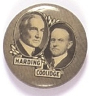 Harding and Coolidge Rare Smaller Size Jugate