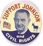 Support Johnson and Civil Rights 3 Inch Version