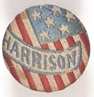 Benjamin Harrison Flag Stud, Curved Letters