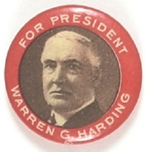 Harding for President Red Border
