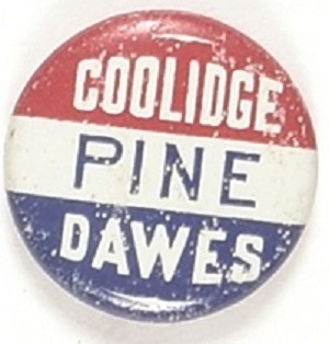 Coolidge, Pine, Dawes Oklahoma Coattail
