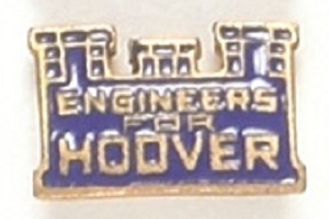 Hoover Enamel Engineers Castle Pin