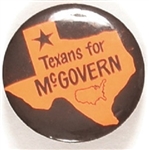Texans for McGovern, Orange Version with USA Map