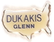 Dukakis, John Glenn Clutchback Pin