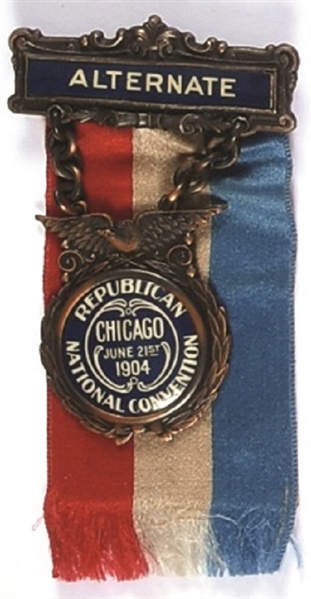 Roosevelt 1904 Convention Badge