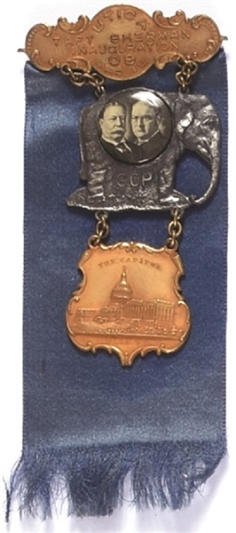 Taft, Sherman Utica, NY Badge