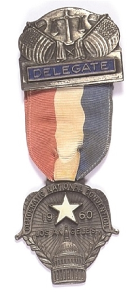 JFK 1960 Convention Delegate Badge