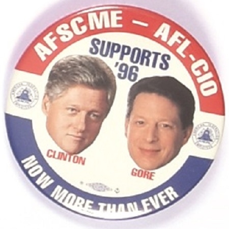 Clinton, Gore AFSCME, AFL-CIO Jugate