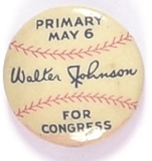 Walter Johnson for Congress Primary Election Pin