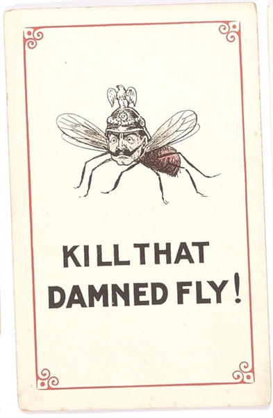 World War I Kill That Damned Fly Postcard