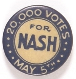 20,000 Votes for Nash, Minnesota Socialist