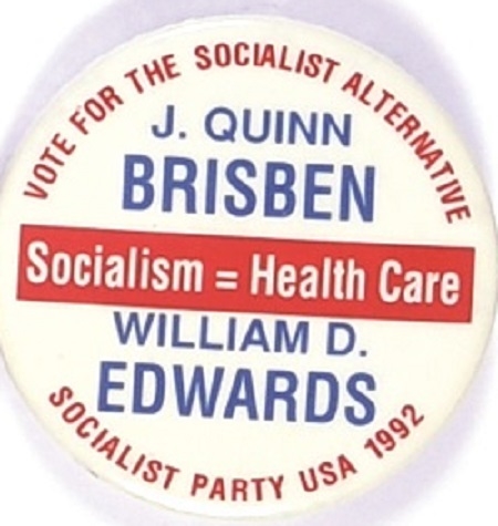 Brisben and Edwards, Socialist Party