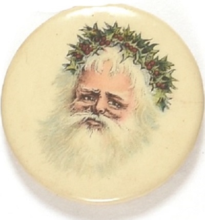 Santa Claus Colorful Portrait Pin