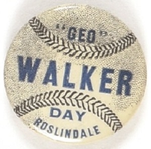George Walker Day Baseball Pin