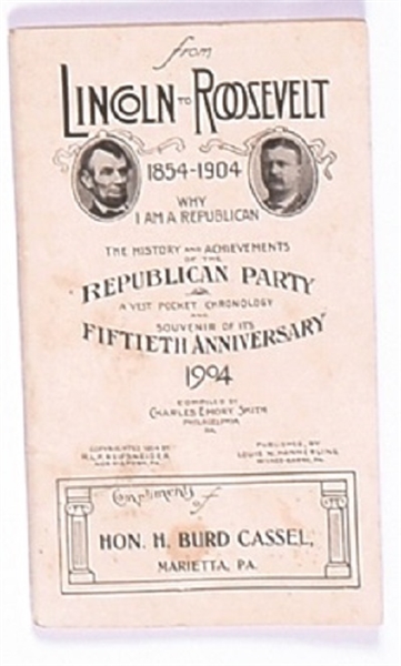 TR/Lincoln 1904 Republican Booklet
