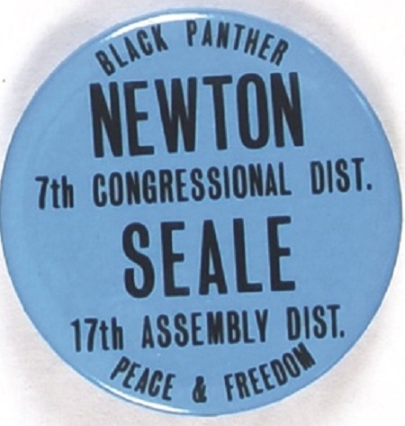 Newton, Seale California Peace and Freedom Party 1968