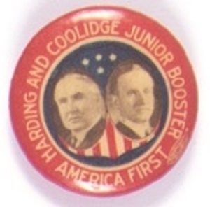 Harding and Coolidge Junior Booster Jugate