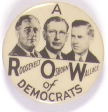 Franklin Roosevelt ROW of Democrats Arizona Coattail