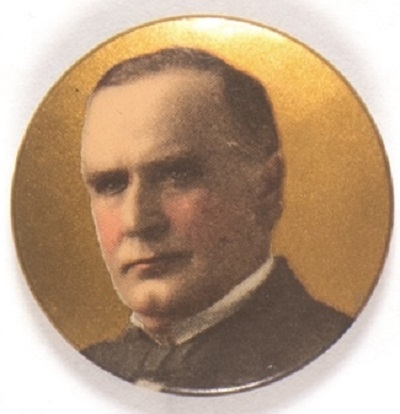 McKinley Celluloid With Gold Background