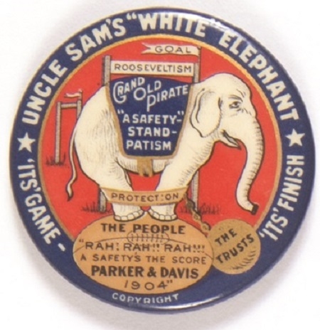 Parker anti TR White Elephant Pin