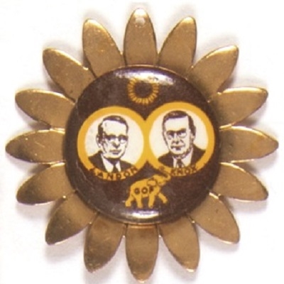 Landon, Knox Pin With Metal Sunflower