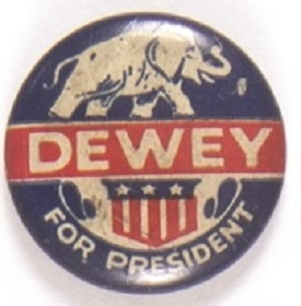 Dewey Elephant and Shield Litho