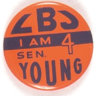 LBJ, Young Ohio Coattail Pin