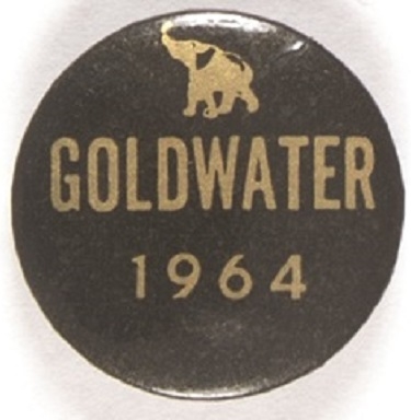 Goldwater Black Celluloid, Gold Elephant