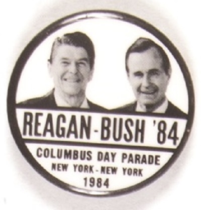 Reagan, Bush NY Columbus Day Parade