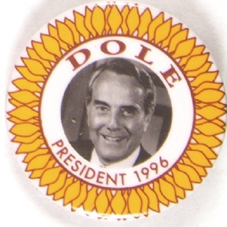 Dole for President Sunflower Pin