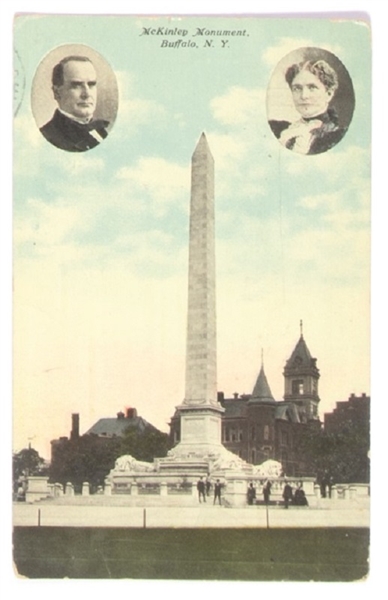 William, Ida McKinley Memorial Postcard