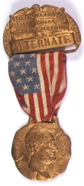 Harding 1920 Alternate Delegate Badge