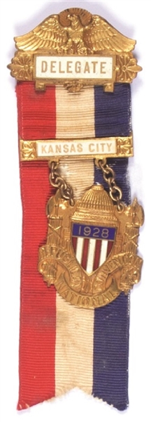Hoover 1928 Delegate Badge