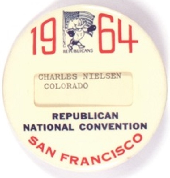 Goldwater Convention Colorado Name Badge