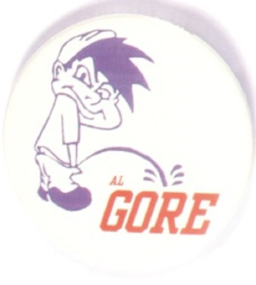Pee on Al Gore Cartoon Pin