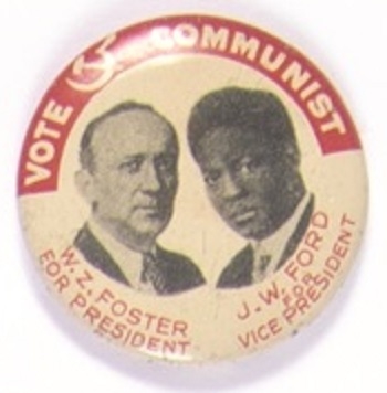 Foster, Ford Communist 1 1/4 Inch Litho Jugate