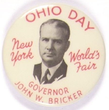 Gov. Bricker, Ohio Day at New York Worlds Fair