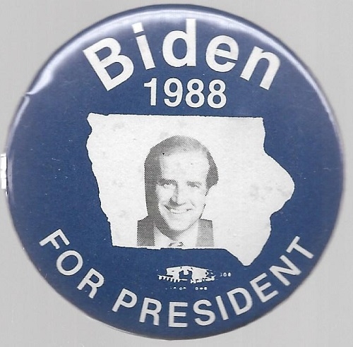 Iowa for Biden 1988 Presidential Pin
