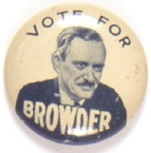 Vote for Browder Communist Litho