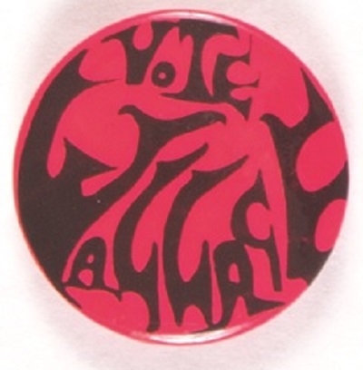 Vote Wallace Psychedelic Pin