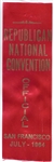 Republican National Convention 1964 Official Ribbon 