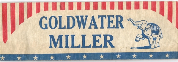 Goldwater, Miller Campaign Hat 