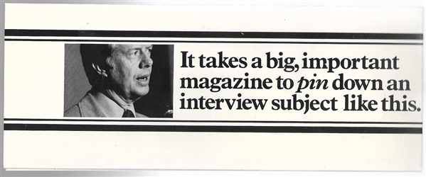Carter Talks in Playboy Pin and Flyer 