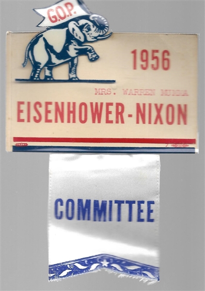 Eisenhower-Nixon Committee Badge 