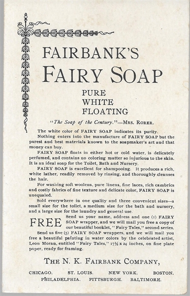 Admiral Dewey Fairbanks Fairy Soap 