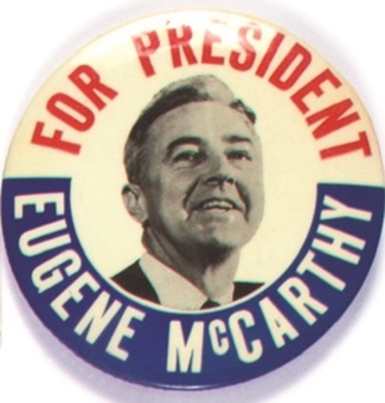McCarthy for President Large Celluloid
