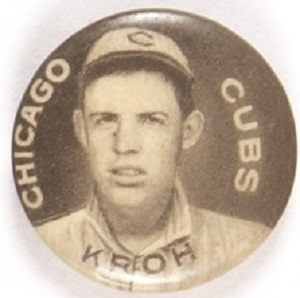 Kroh, Chicago Cubs Baseball Pin