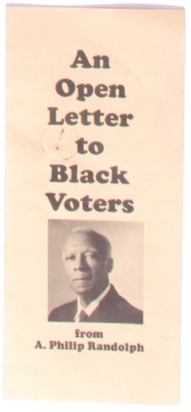 A. Philip Randolph Letter to Black Voters
