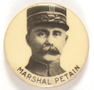 Marshal Petain World War I Celluloid